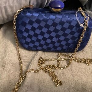 Urban expressions blue evening bag